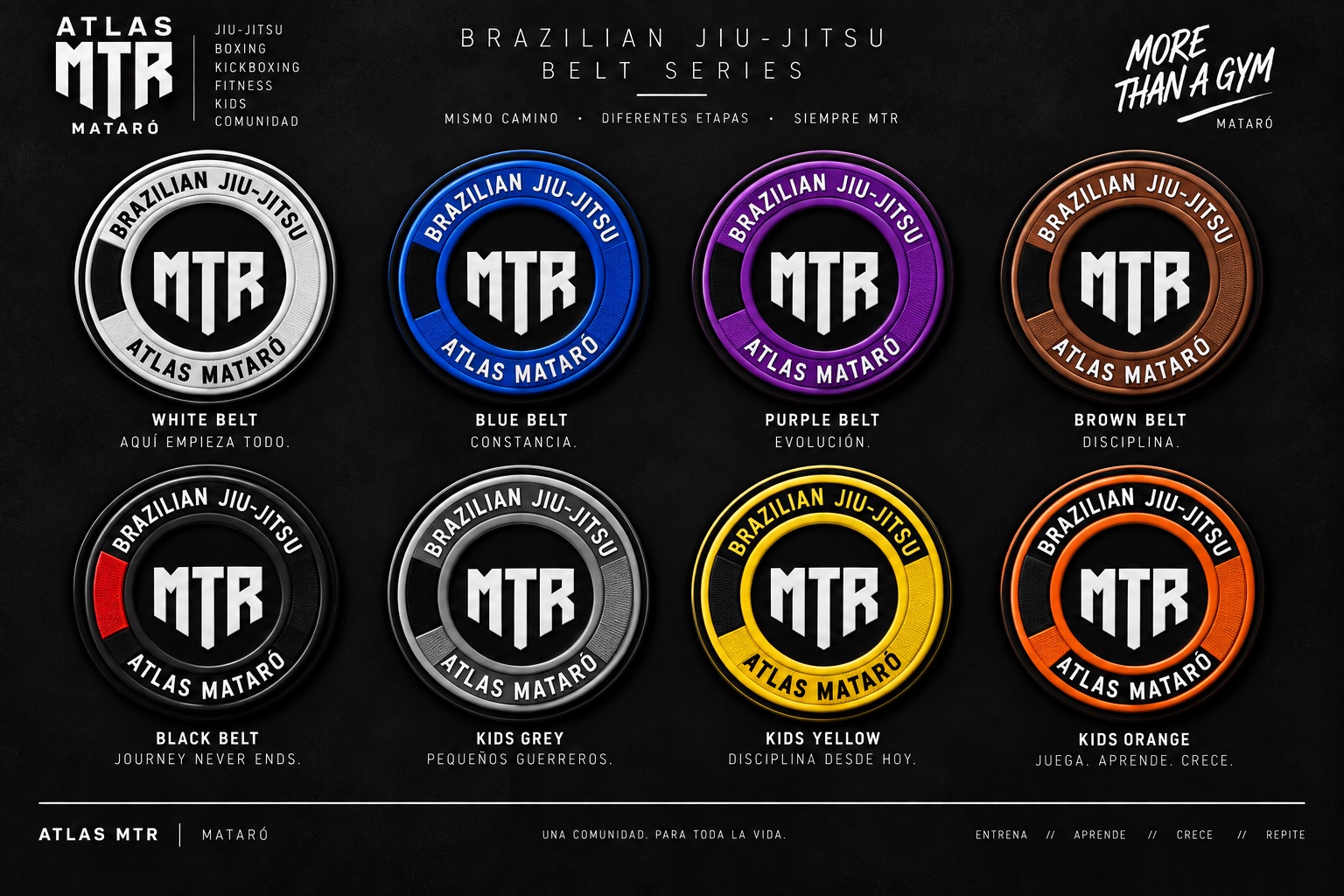 Parches de cinturón BJJ